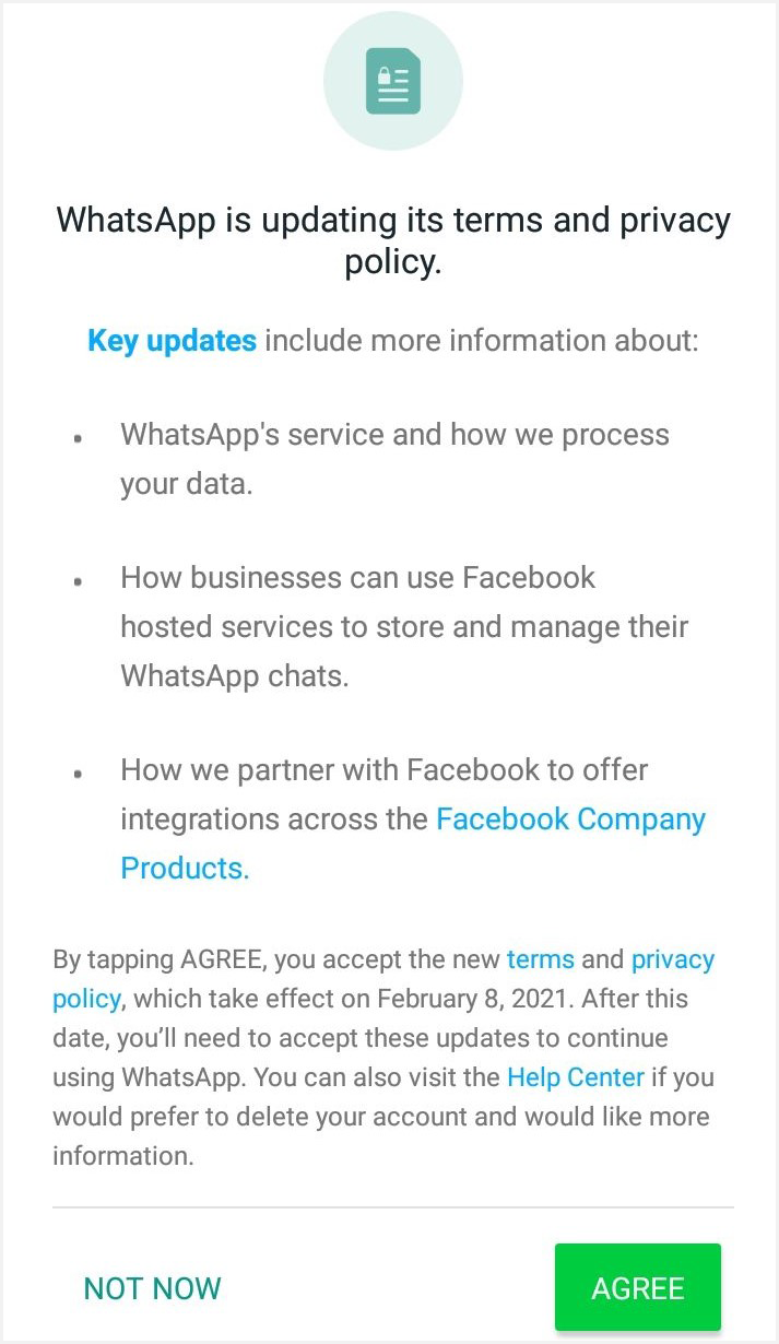 Analysis of WhatsApp's New Privacy Policy(01)