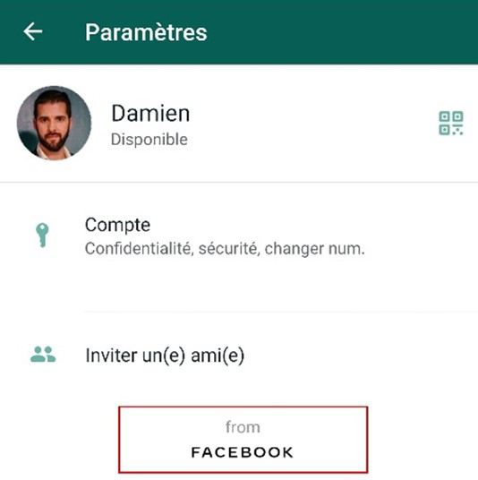 Whatsapp Parametres Compte