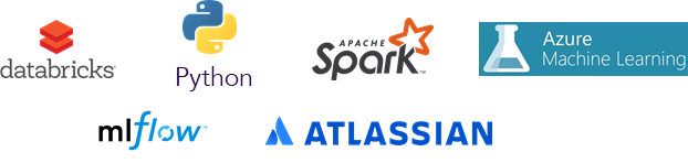 Technologies used for this project: Databricks, Python, Apache Spark, Azure Machine Learning, Atlassian and MLFlow